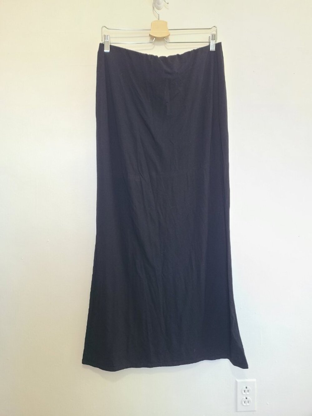 Reformation Maxi Skirt Black Size XL Stretchy